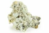 Blue Bladed Barite on Marcasite - Morocco #261666-1